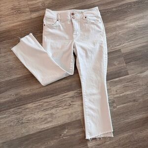 CAbi White Ankle Jeans